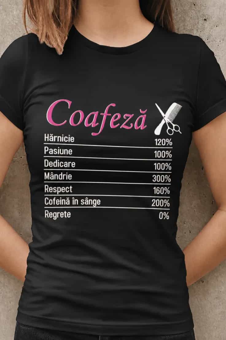 Tricou amuzant coafeză harnică - Coafeză