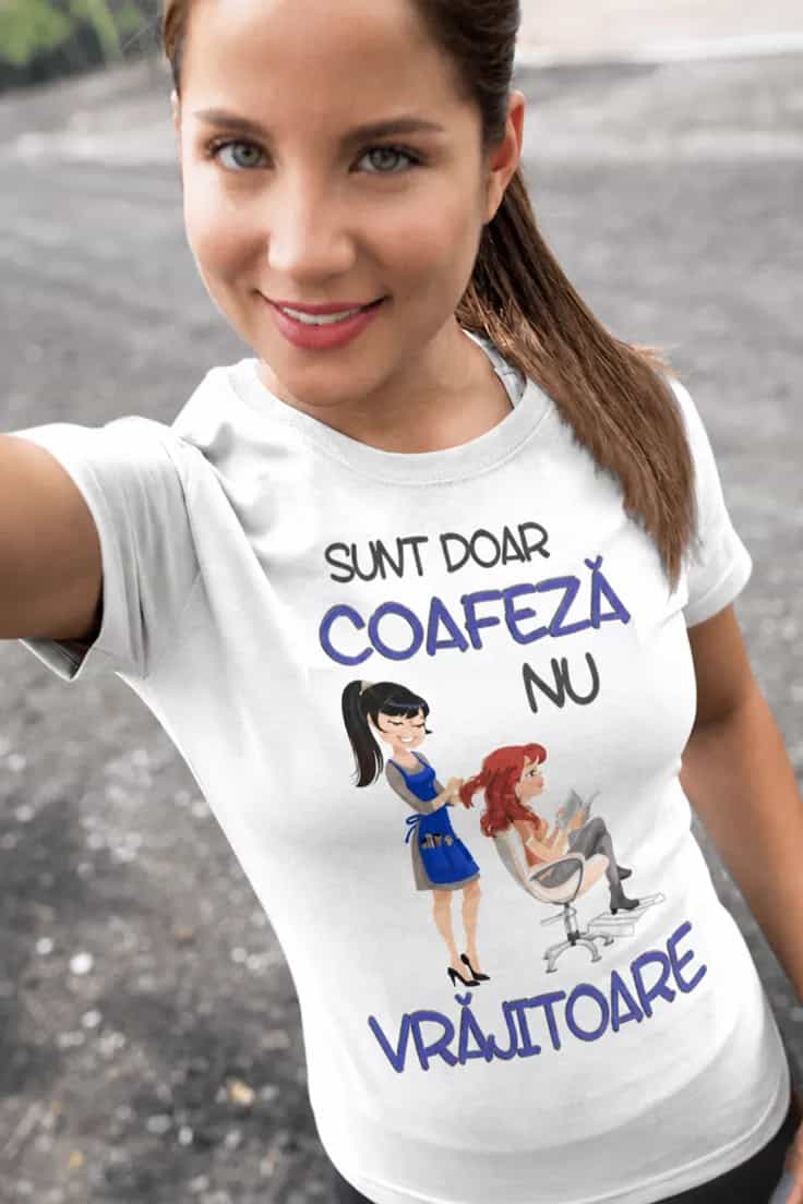 Tricou amuzant Coafeză nu vrăjitoare