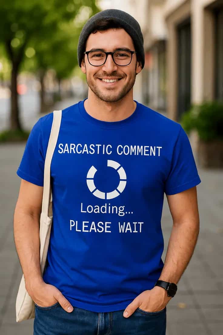 Tricou amuzant Comentariu sarcastic se încarcă
