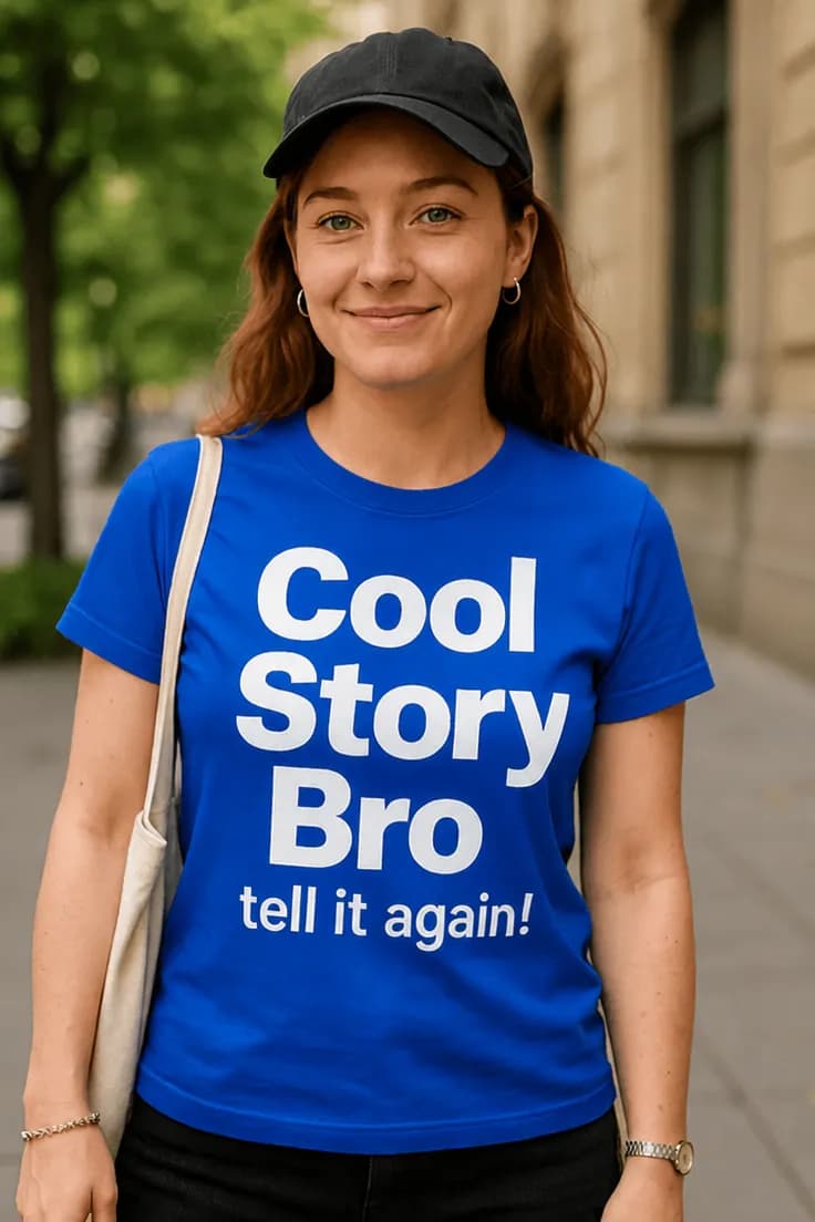 Tricou amuzant Cool story bro tell it again