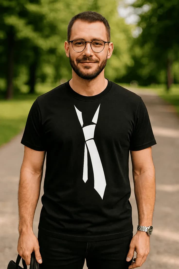 Tricou amuzant Cravată la modă