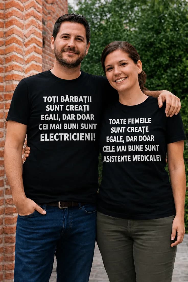 Tricou amuzant Creați egali profesie personalizată