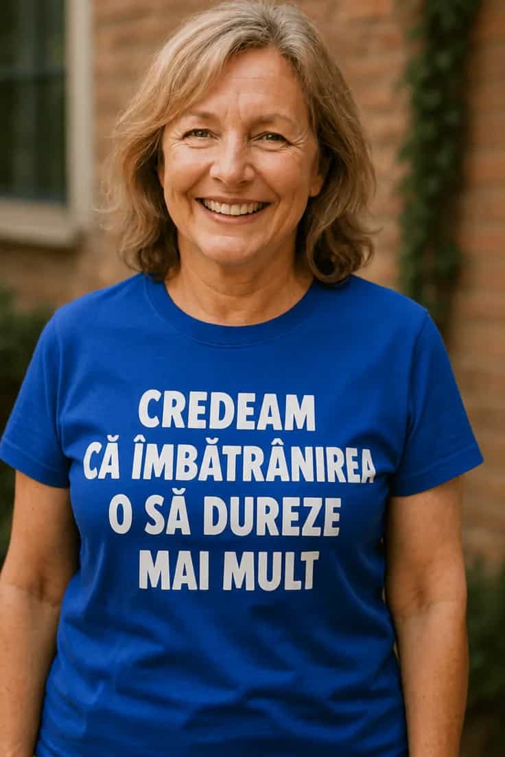 Tricou amuzant Credeam că îmbătrânirea durează