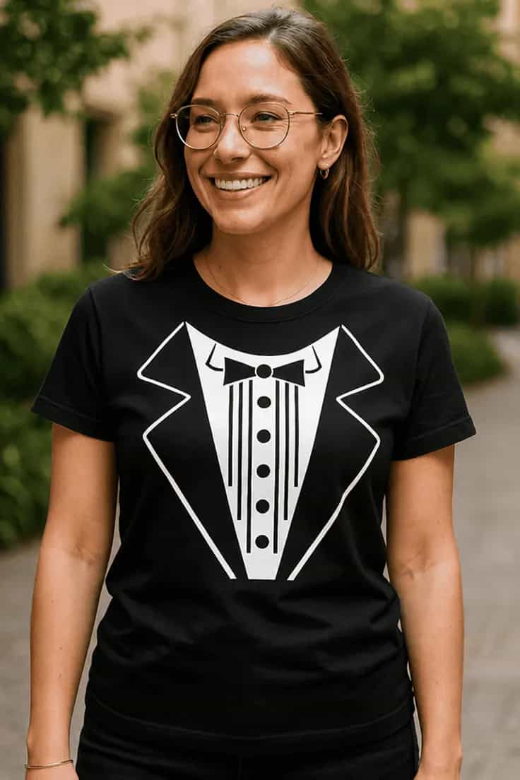 Tricou amuzant cu frac