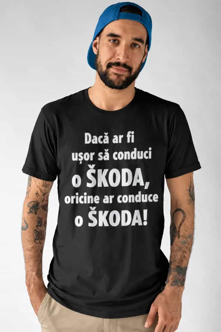 Tricou cu mașina preferată și marca la alegere