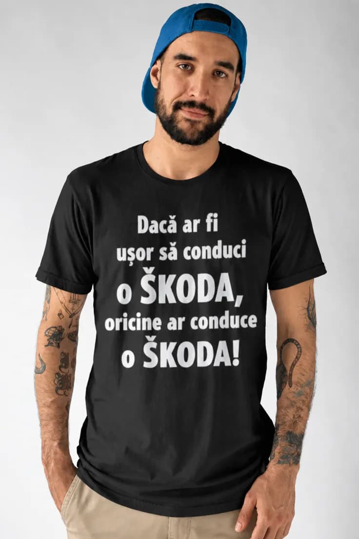Tricou cu mașina preferată și marca la alegere