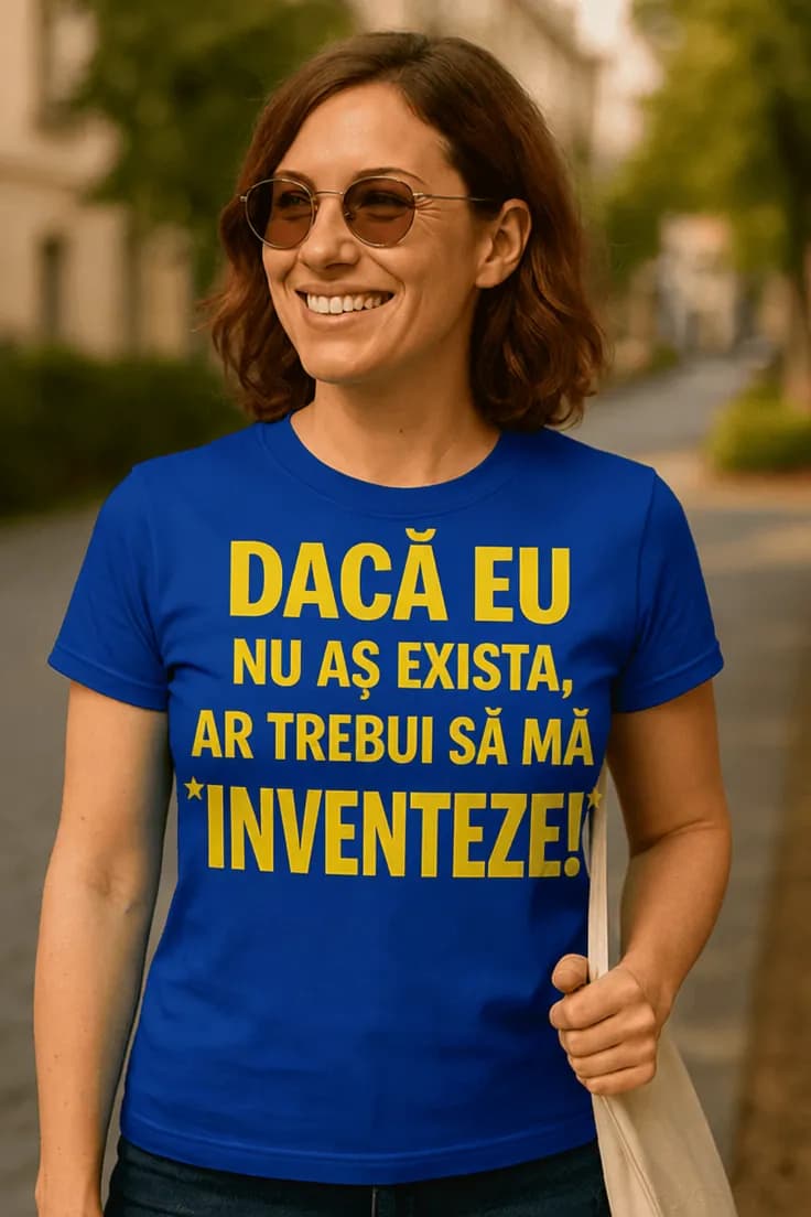 Tricou amuzant Dacă nu exist – DACĂ EU