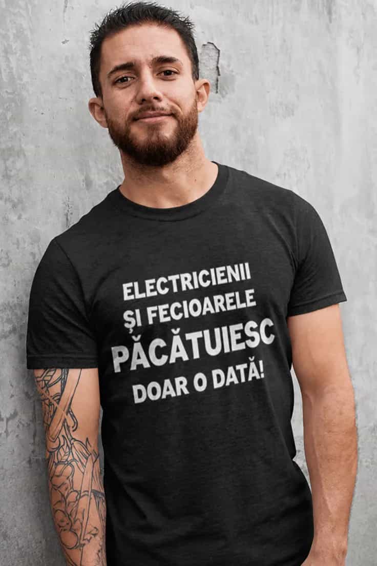 Tricou amuzant Electricieni și fecioare