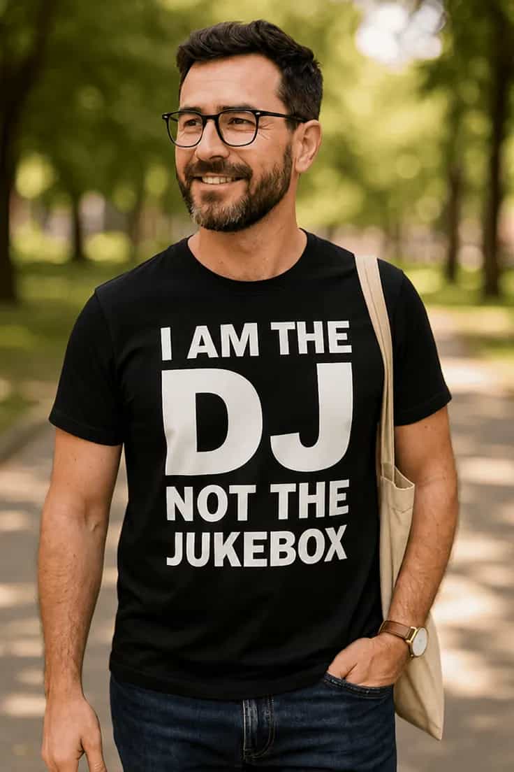 Tricou amuzant Eu sunt DJ nu tonomat