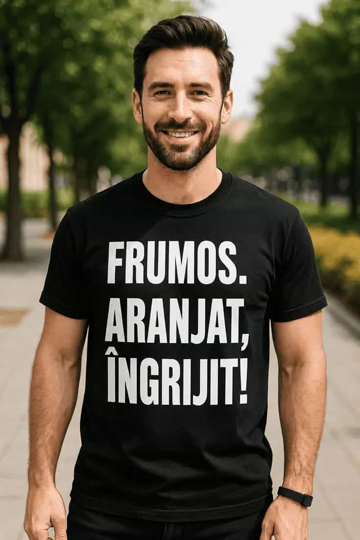 Tricou amuzant Frumos aranjat îngrijit
