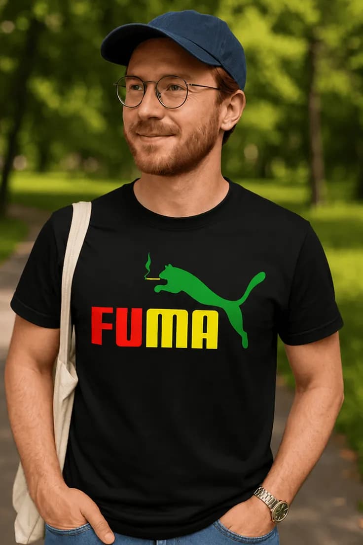 Tricou amuzant Fuma rasta – FUMA