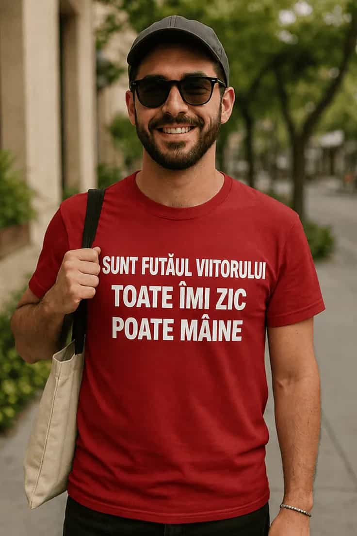 Tricou amuzant Futăul viitorului poate mâine