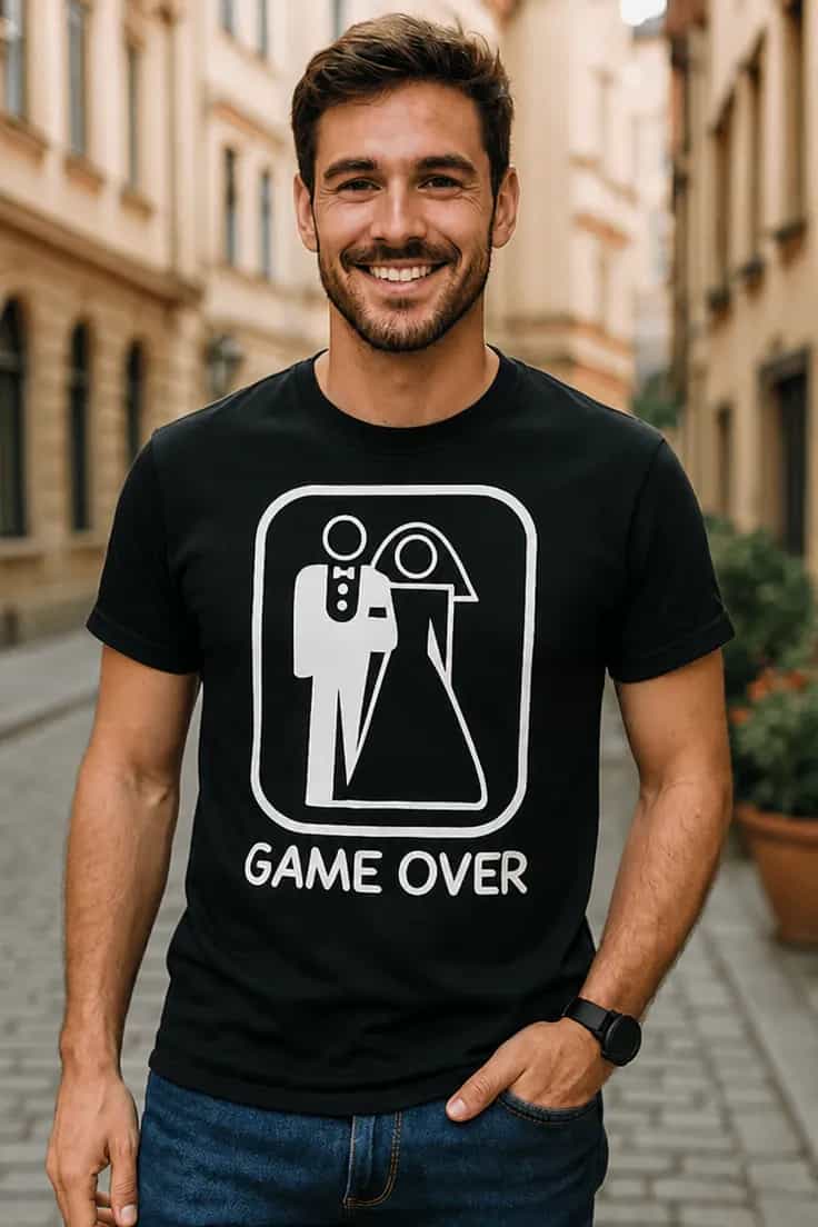 Tricou amuzant Game over – GAME OVER