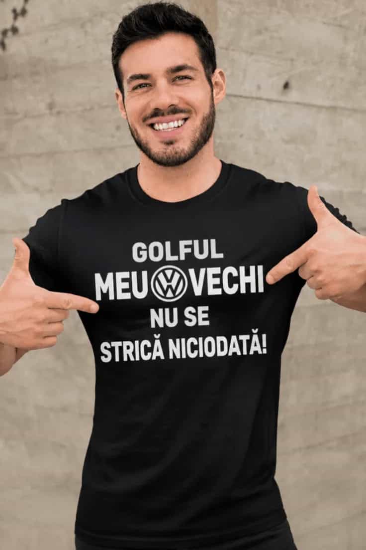 Tricou mașina mea nu se strică cu marca la alegere
