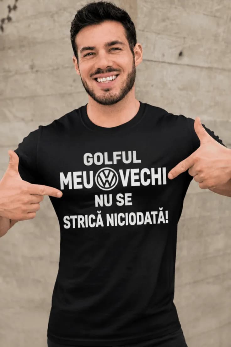 Tricou mașina mea nu se strică cu marca la alegere