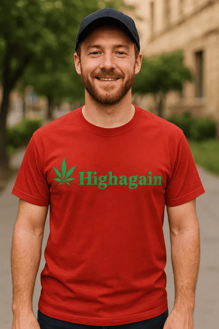Tricou amuzant Highagain - Highagain