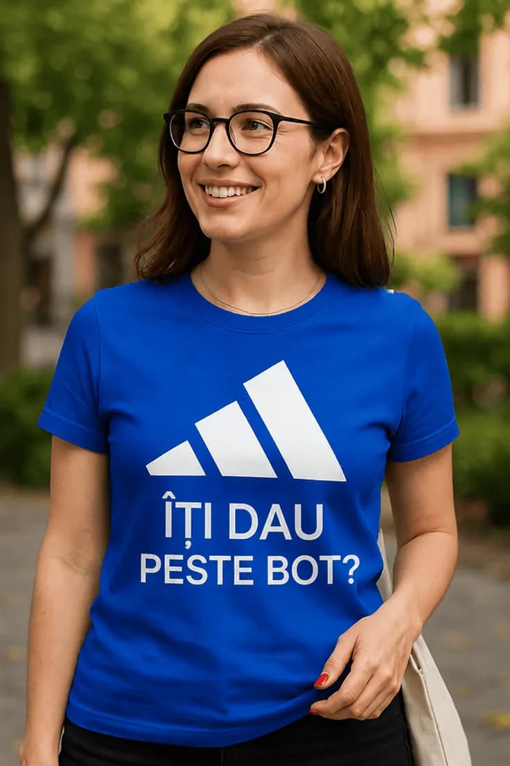 Tricou amuzant Îți dau peste bot - ÎȚI DAU PESTE BOT?