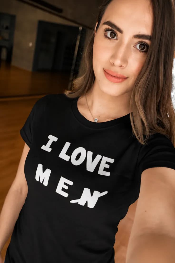Tricou amuzant I love men