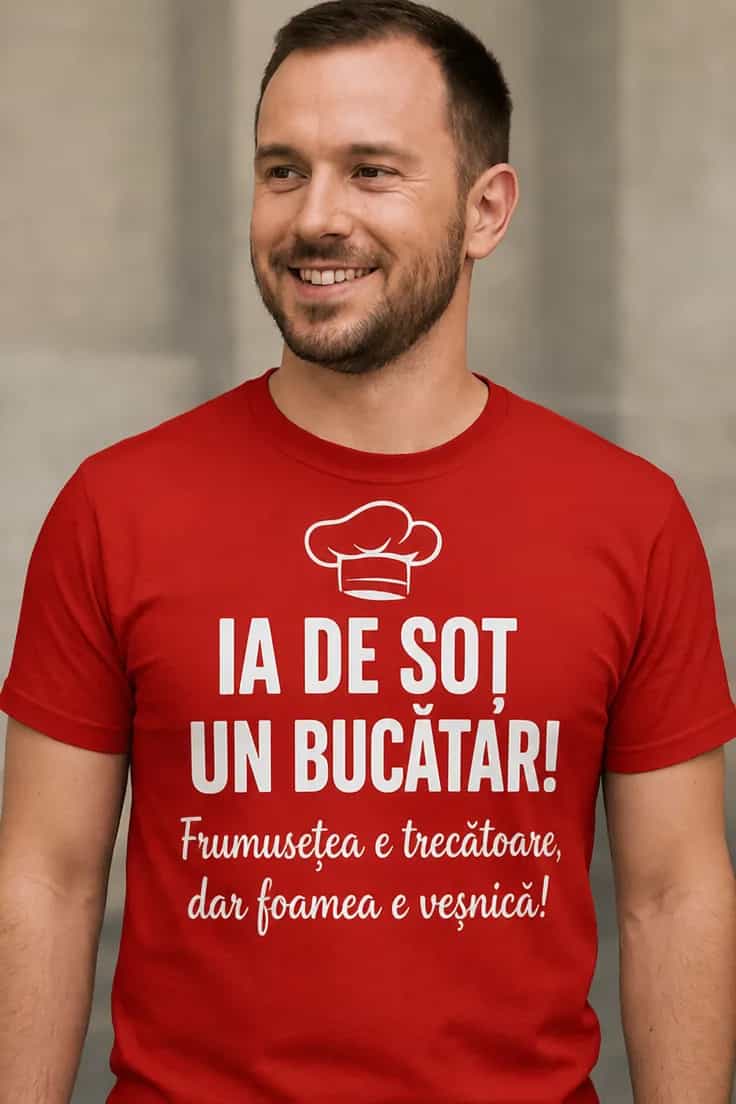 Tricou amuzant Ia un bucătar de soț - IA DE SOȚ