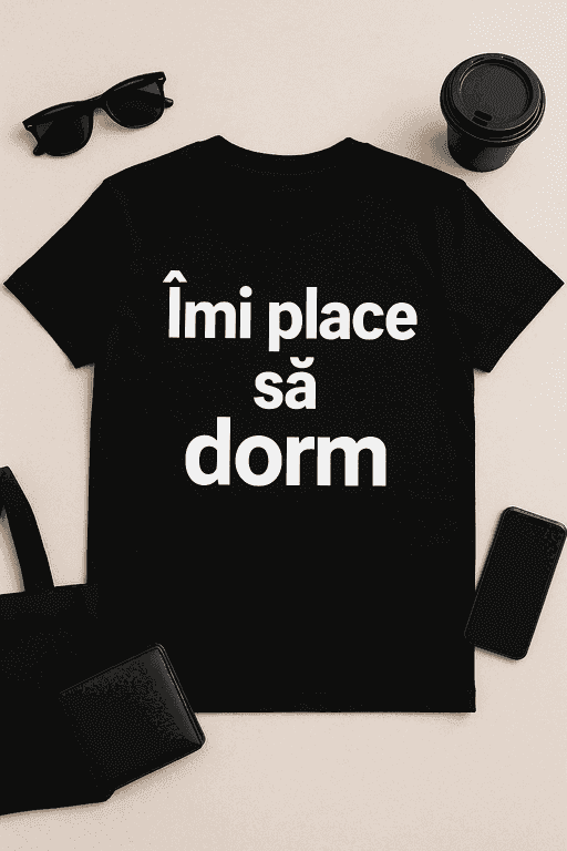 Tricou Amuzant - Îmi Place Să Dorm