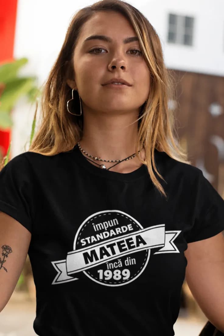 Tricou amuzant Impun standarde cu nume personalizat