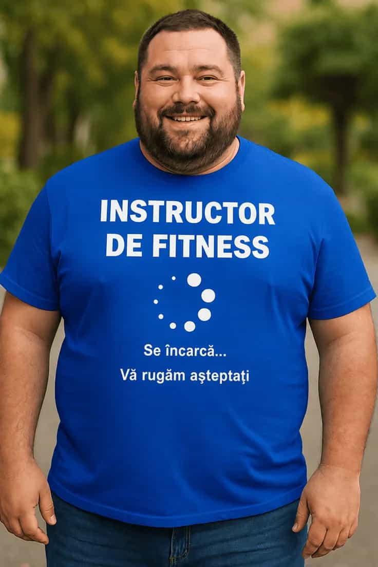 Tricou amuzant Instructor fitness se încarcă