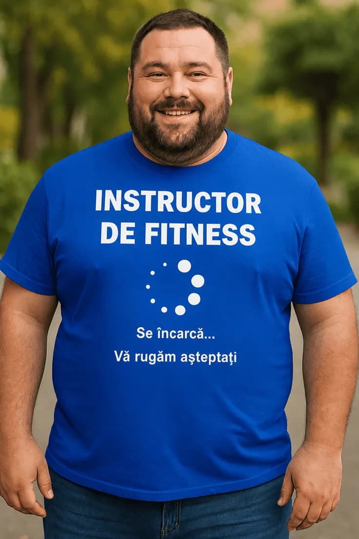 Tricou amuzant Instructor fitness se încarcă