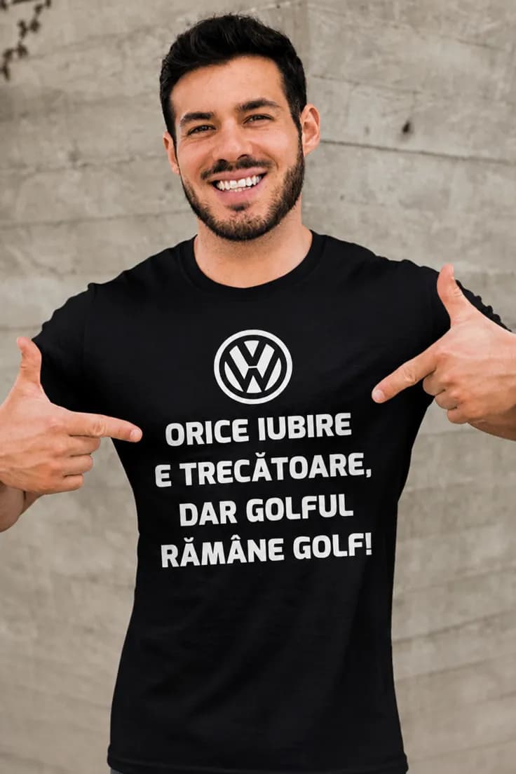 Tricou amuzant Iubire trecătoare golf - ORICE IUBIRE