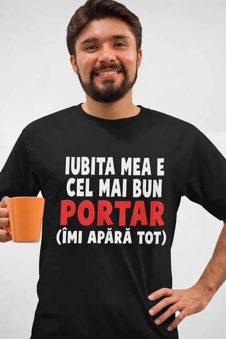 Tricou amuzant Iubita cel mai bun portar