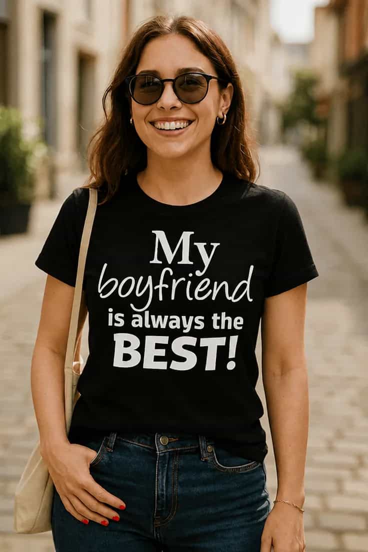 Tricou amuzant Iubitul este mereu cel mai bun
