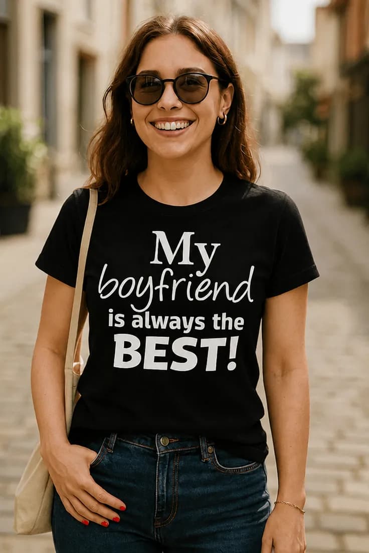 Tricou amuzant Iubitul este mereu cel mai bun