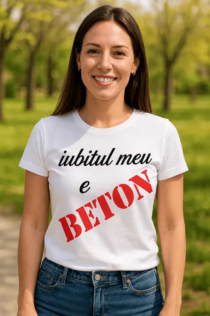 Tricou amuzant Iubitul meu e beton | iubitul meu