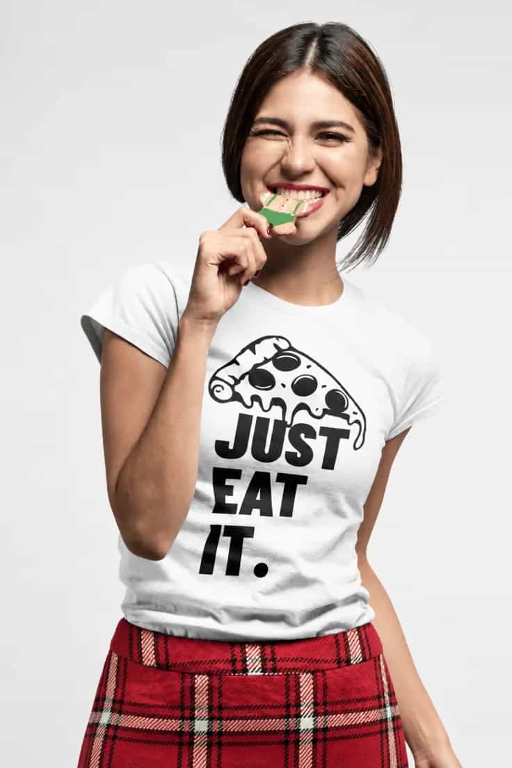 Tricou amuzant Just eat it pizza – JUST EAT IT.