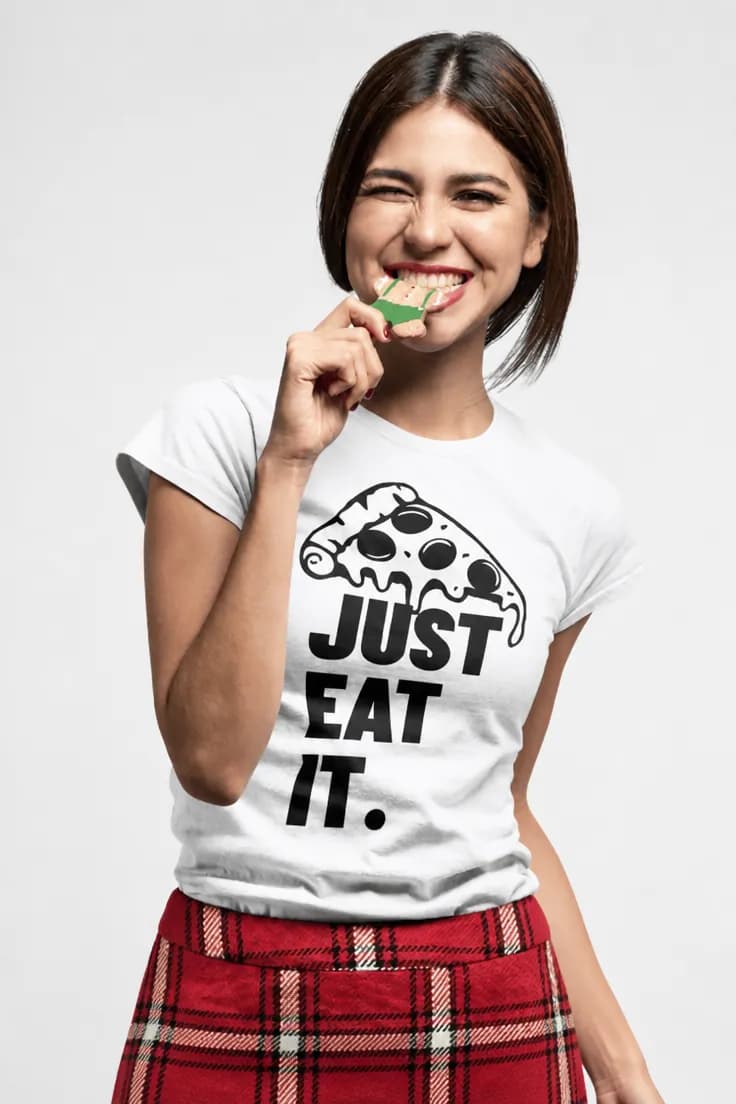 Tricou amuzant Just eat it pizza – JUST EAT IT.