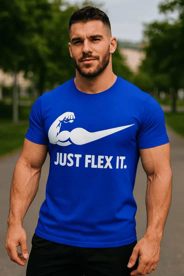 Tricou amuzant Just flex it – JUST FLEX IT.