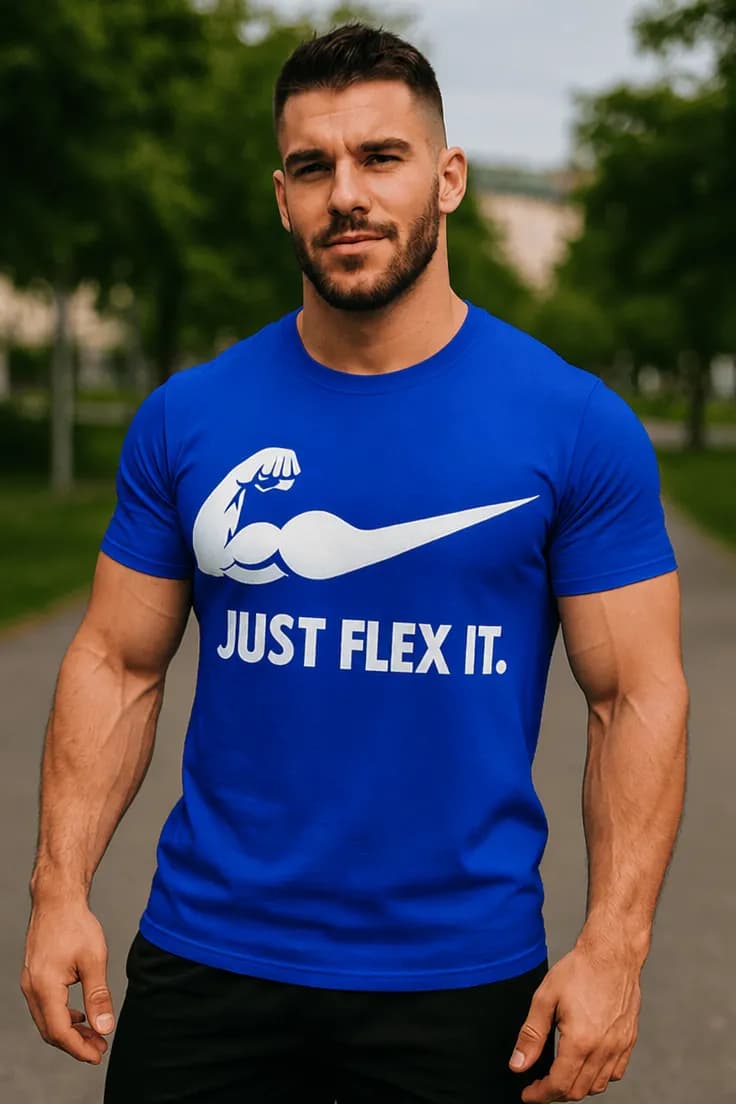 Tricou amuzant Just flex it – JUST FLEX IT.