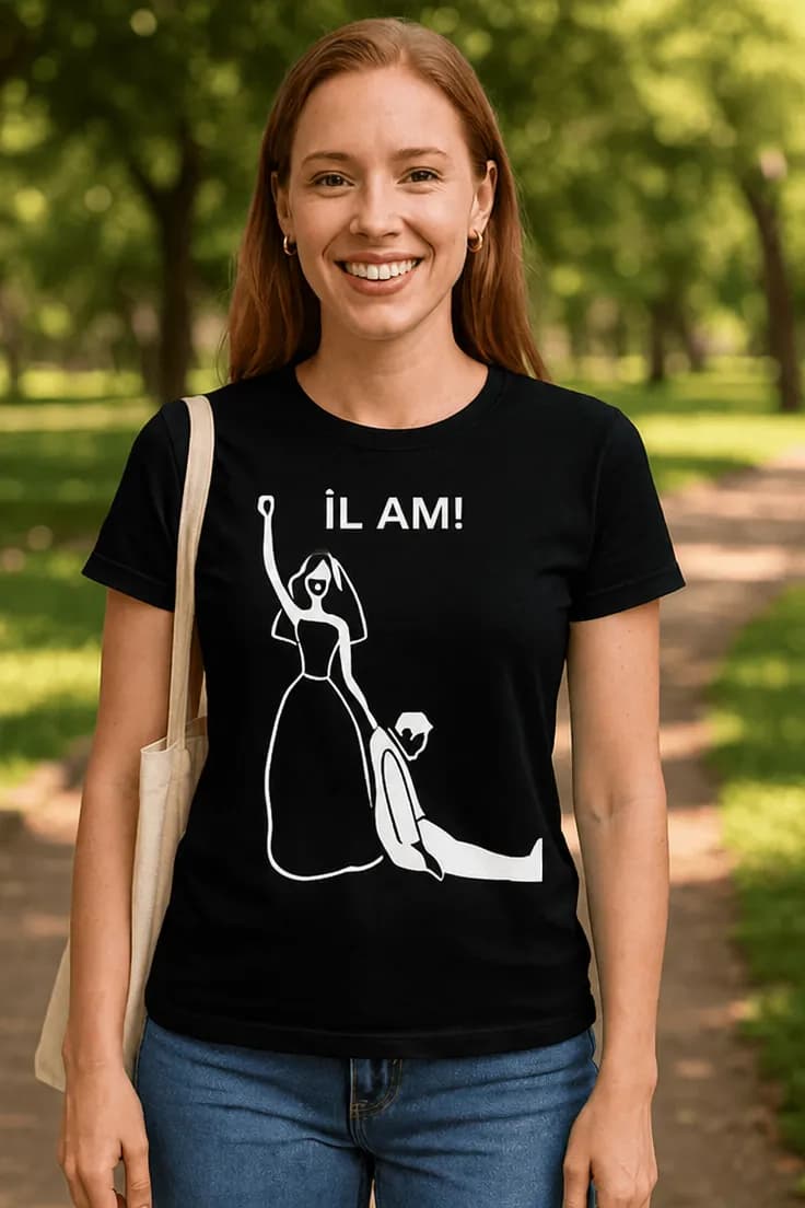 Tricou amuzant Îl am – ÎL AM!
