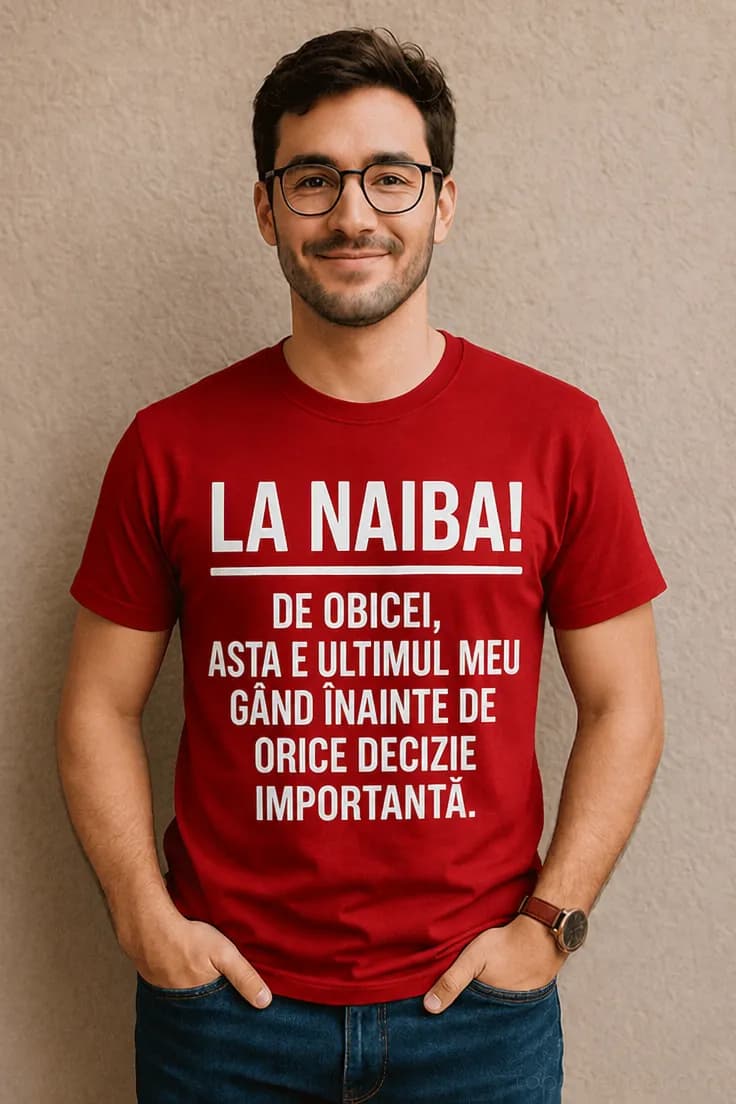Tricou amuzant La naiba decizii importante