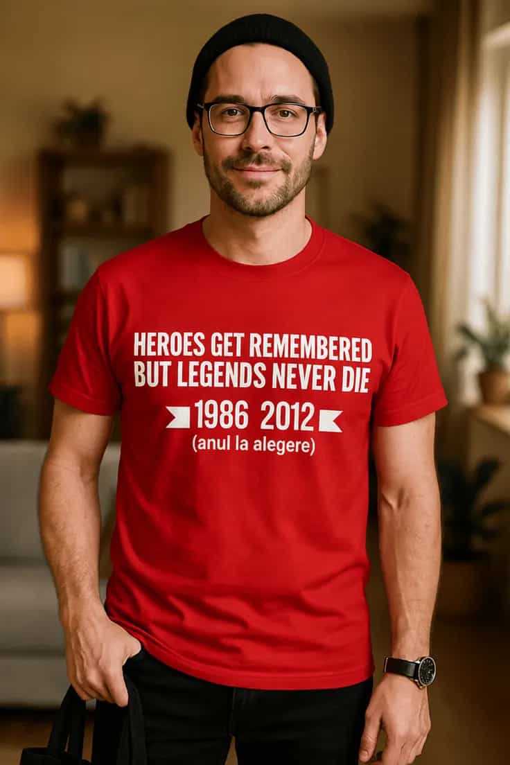 Tricou legendele nu mor niciodată cu anul la alegere