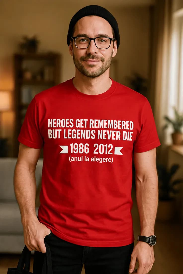 Tricou legendele nu mor niciodată cu anul la alegere