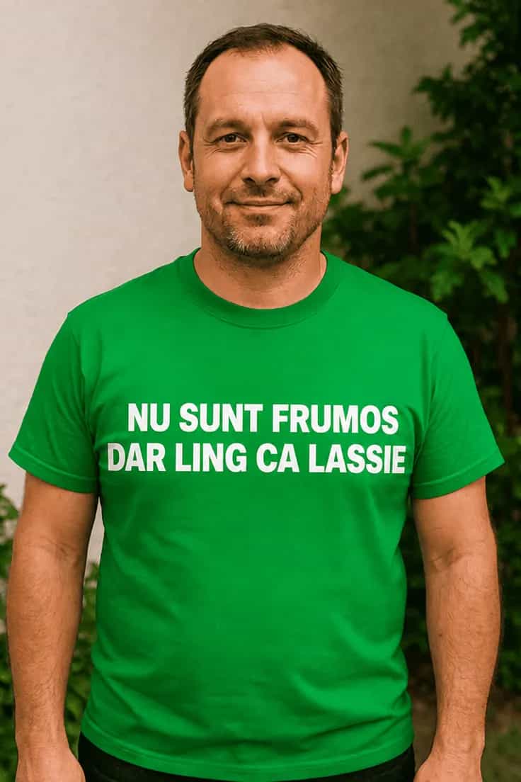 Tricou amuzant Ling ca Lassie – NU SUNT FRUMOS