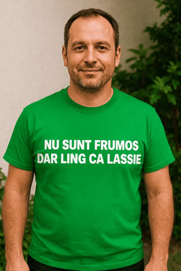 Tricou amuzant Ling ca Lassie – NU SUNT FRUMOS