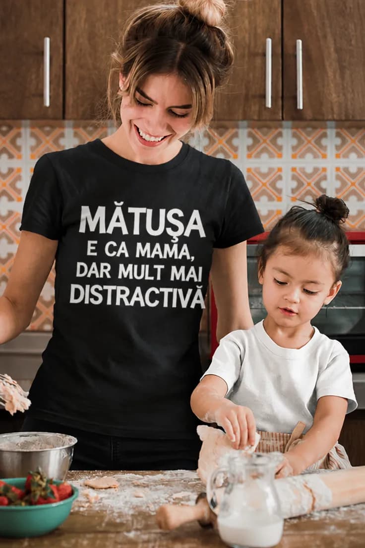 Tricou amuzant mătușă distractivă – MĂTUȘA