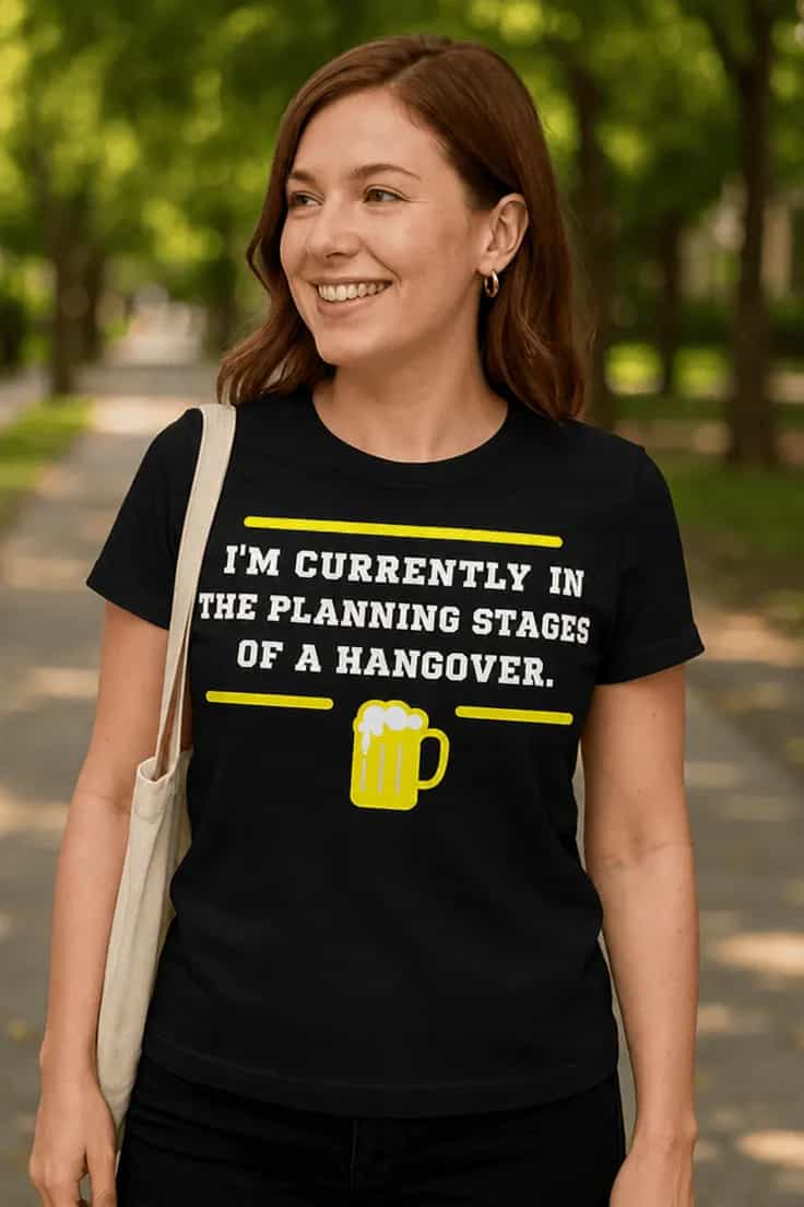 Tricou amuzant Mahmureală în planificare