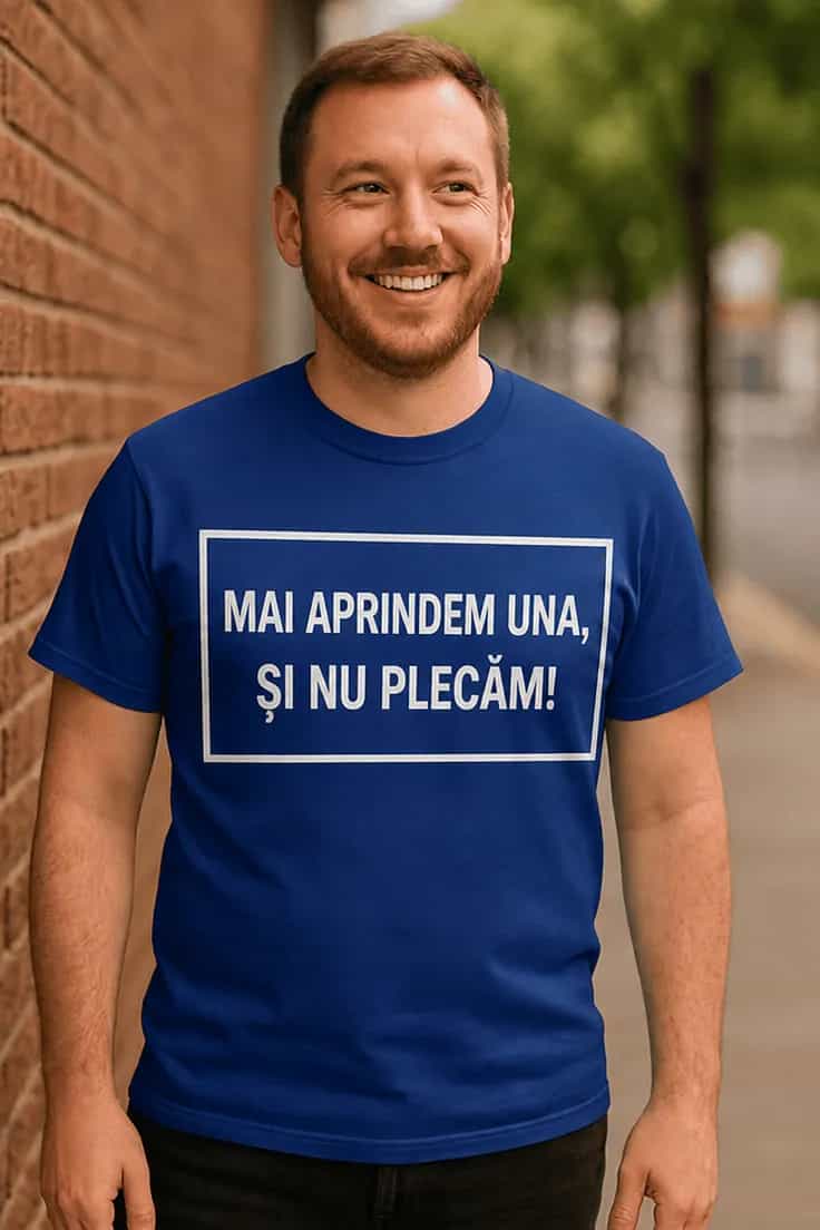 Tricou amuzant Mai aprindem una | MAI APRINDEM UNA
