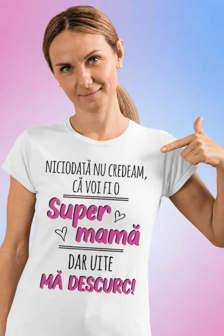 Tricou amuzant Mami se descurcă perfect - Super mamă