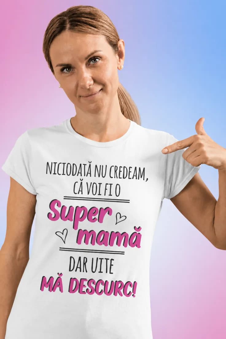 Tricou amuzant Mami se descurcă perfect - Super mamă