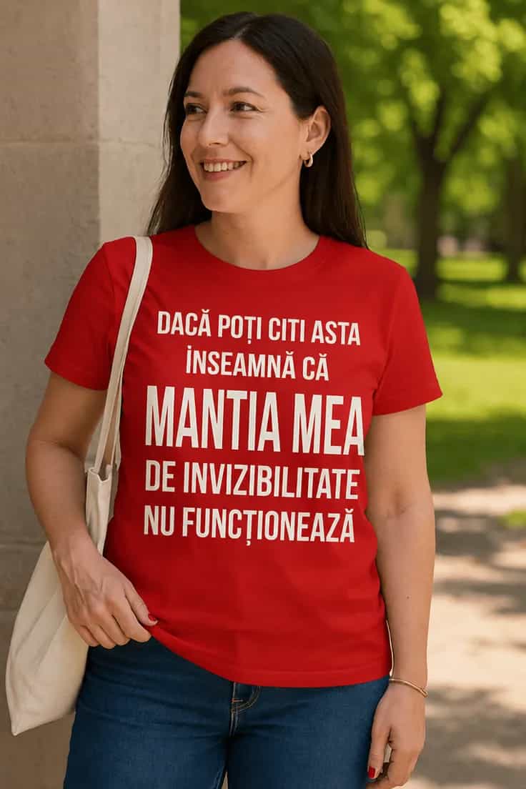 Tricou amuzant Mantie de invizibilitate