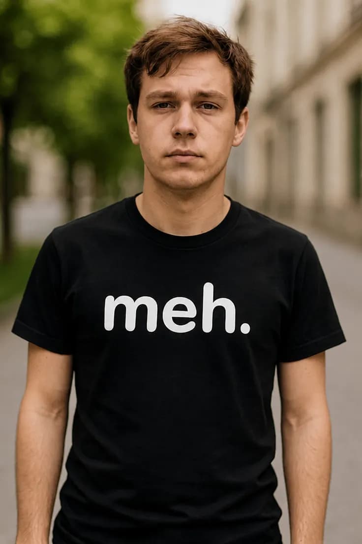 Tricou amuzant Meh