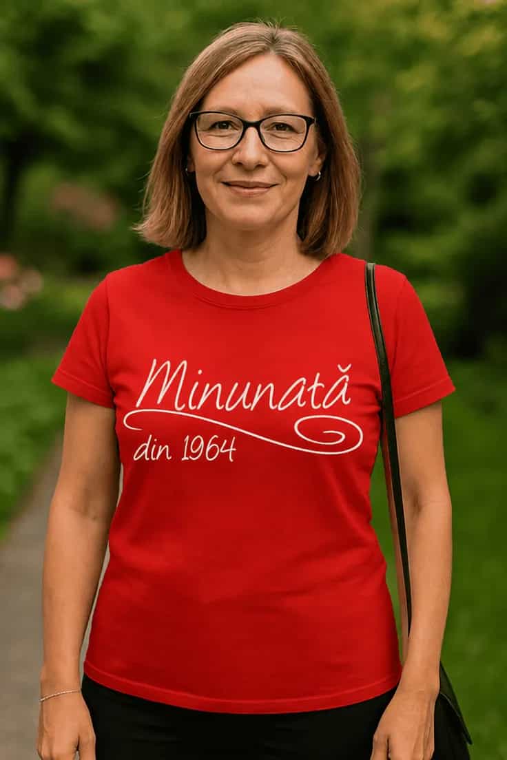 Tricou amuzant Minunată din 1964 cu anul la alegere
